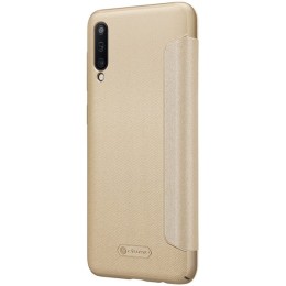 Чехол книжка для Samsung Galaxy A50 Nillkin Sparkle Leather Case Золотой