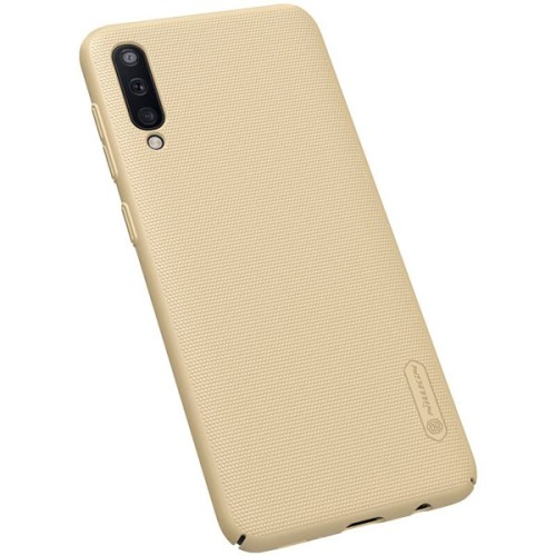 Чехол накладка для Samsung Galaxy A50 Nillkin Super Frosted Shield Золотой