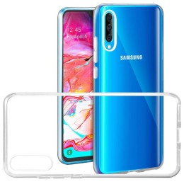 Силиконовый чехол для Samsung Galaxy A50 TPU 1мм Прозрачный глянцевый