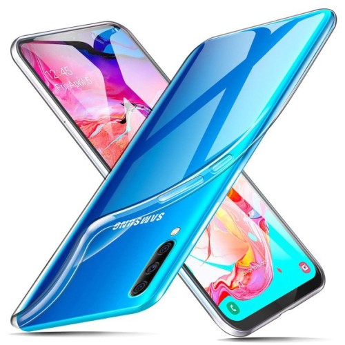 Силиконовый чехол для Samsung Galaxy A50 TPU 1мм Прозрачный глянцевый