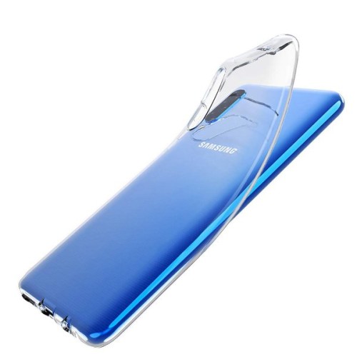 Силиконовый чехол для Samsung Galaxy A50 TPU 0.5мм Прозрачный глянцевый