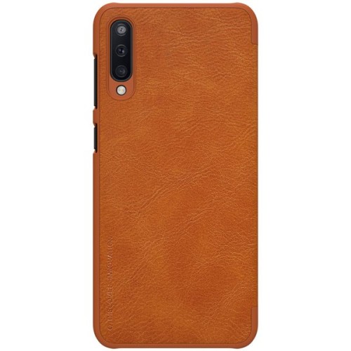 Чехол книжка для Samsung Galaxy A50 Nillkin Qin leather case Коричневый