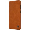 Чехол книжка для Samsung Galaxy A50 Nillkin Qin leather case Коричневый