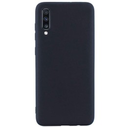 Силиконовый чехол для Samsung Galaxy A50 TPU 1мм Черный матовый