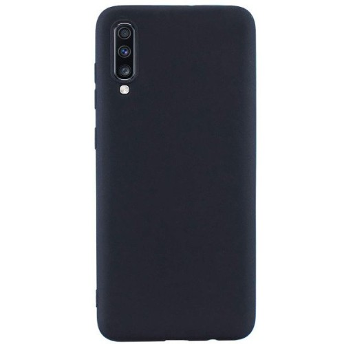 Силиконовый чехол для Samsung Galaxy A50 TPU 1мм Черный матовый