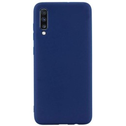 Силиконовый чехол для Samsung Galaxy A50 TPU 1мм Синий матовый