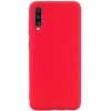 Силиконовый чехол для Samsung Galaxy A50 TPU 1мм Красный матовый