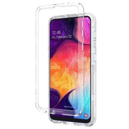 Силиконовый чехол для Samsung Galaxy A50 TPU Противоударный 1мм Прозрачный глянцевый