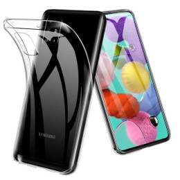 Силиконовый чехол для Samsung Galaxy A51 TPU 1мм Прозрачный глянцевый