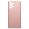 Силиконовый чехол для Samsung Galaxy A53 Soft с микрофиброй Пыльно розовый