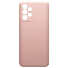 Силиконовый чехол для Samsung Galaxy A53 Soft с микрофиброй Пыльно розовый