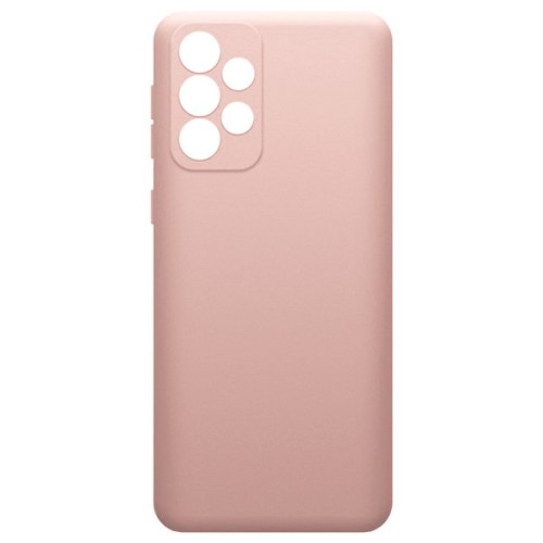 Силиконовый чехол для Samsung Galaxy A53 Soft с микрофиброй Пыльно розовый