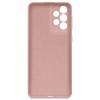 Силиконовый чехол для Samsung Galaxy A53 Soft с микрофиброй Пыльно розовый
