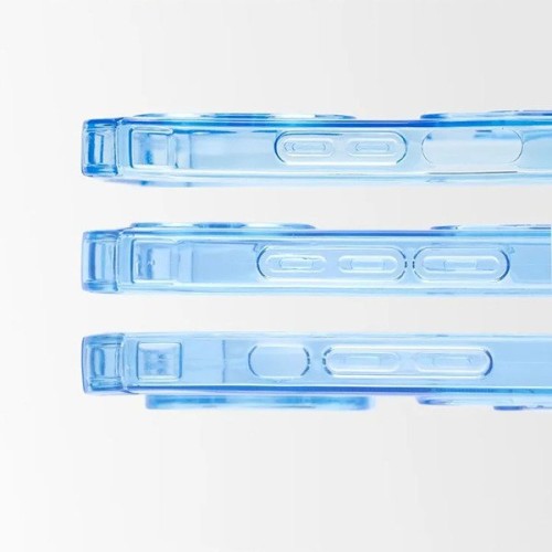 Силиконовый чехол для Samsung Galaxy A53 Silicone Card Holder Case с защитой камеры Голубой