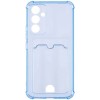 Силиконовый чехол для Samsung Galaxy A54 5G / Samsung Galaxy S23 FE Silicone Card Holder с защитой камеры Голубой