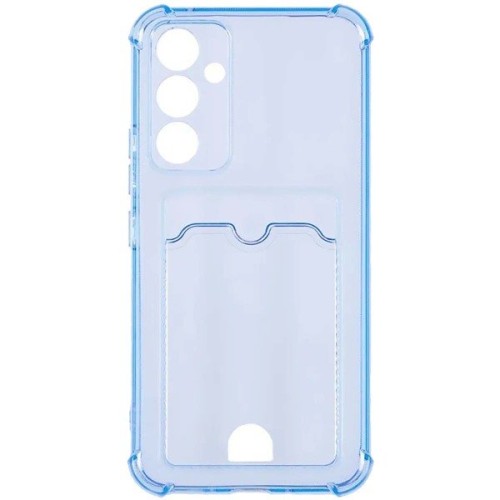 Силиконовый чехол для Samsung Galaxy A54 5G / Samsung Galaxy S23 FE Silicone Card Holder с защитой камеры Голубой