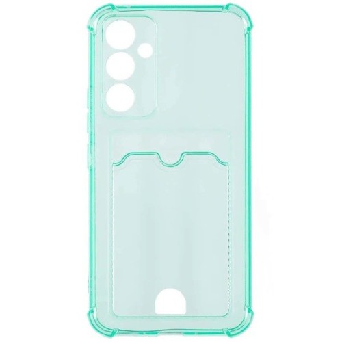Силиконовый чехол для Samsung Galaxy A54 5G / Samsung Galaxy S23 FE Silicone Card Holder с защитой камеры Мятный