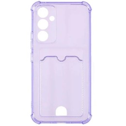 Силиконовый чехол для Samsung Galaxy A54 5G / Samsung Galaxy S23 FE Silicone Card Holder с защитой камеры Сиреневый