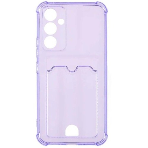 Силиконовый чехол для Samsung Galaxy A54 5G / Samsung Galaxy S23 FE Silicone Card Holder с защитой камеры Сиреневый