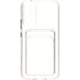 Силиконовый чехол для Samsung Galaxy A54 5G / Samsung Galaxy S23 FE TPU iBox Crystal с защитой камеры и кардхолдером Прозрачный