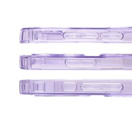 Силиконовый чехол для Samsung Galaxy A73 Silicone Card Holder Case с защитой камеры Сиреневый