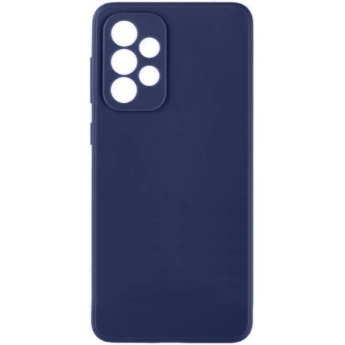 Силиконовый чехол для Samsung Galaxy A73 Soft Matte с микрофиброй Синий
