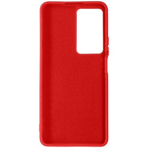 Силиконовый чехол для Samsung Galaxy M13 Soft Matte с микрофиброй Красный