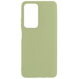 Силиконовый чехол для Samsung Galaxy M13 Soft Matte с микрофиброй Оливковый