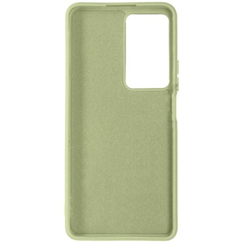 Силиконовый чехол для Samsung Galaxy M13 Soft Matte с микрофиброй Оливковый
