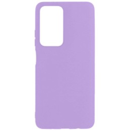 Силиконовый чехол для Samsung Galaxy M13 Soft Matte с микрофиброй Сиреневый