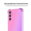 Силиконовый чехол для Samsung Galaxy M14 Krieger Mix 1.5мм противоударный Розово фиолетовый