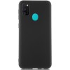 Силиконовый чехол для Samsung Galaxy M21 TPU 1мм Черный матовый