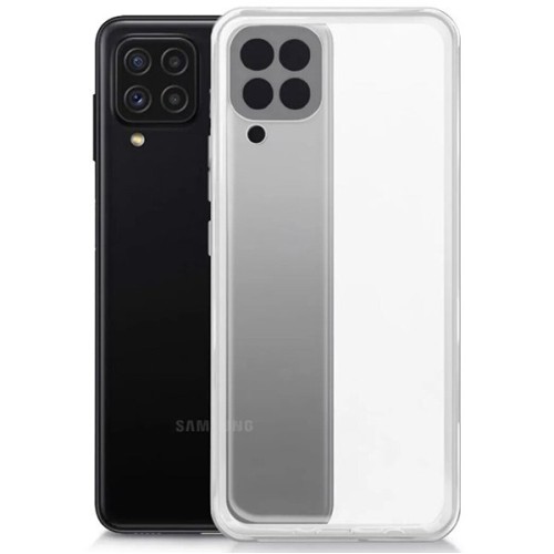 Силиконовый чехол для Samsung Galaxy M32 TPU с защитой камеры Прозрачный