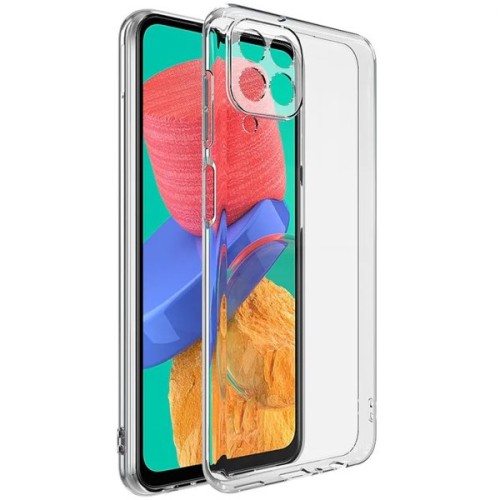 Силиконовый чехол для Samsung Galaxy M33 TPU 1мм с защитой камеры Прозрачный