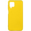 Силиконовый чехол для Samsung Galaxy M33 Soft Matte с микрофиброй Желтый