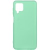 Силиконовый чехол для Samsung Galaxy M33 Soft Matte с микрофиброй Мятный