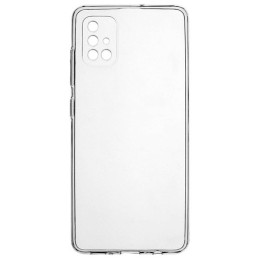 Силиконовый чехол для Samsung Galaxy M51 TPU 1мм с защитой камеры Прозрачный