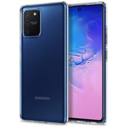 Силиконовый чехол для Samsung Galaxy S10 Lite TPU 1мм Прозрачный глянцевый