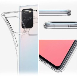 Силиконовый чехол для Samsung Galaxy S10 Lite TPU 1мм Прозрачный глянцевый