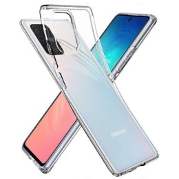 Силиконовый чехол для Samsung Galaxy S10 Lite TPU 1мм Прозрачный глянцевый