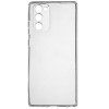 Силиконовый чехол для Samsung Galaxy S20FE TPU 1мм с защитой камеры Прозрачный глянцевый