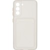 Силиконовый чехол для Samsung Galaxy S21 iBox Crystal с кардхолдером Прозрачный