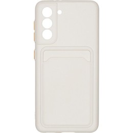 Силиконовый чехол для Samsung Galaxy S21 iBox Crystal с кардхолдером Прозрачный
