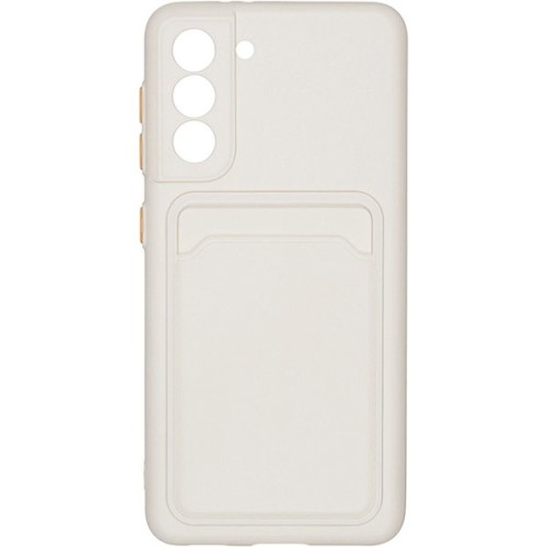 Силиконовый чехол для Samsung Galaxy S21 iBox Crystal с кардхолдером Прозрачный