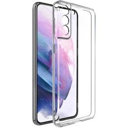 Силиконовый чехол для Samsung Galaxy S21+ TPU 1мм с защитой камеры Прозрачный