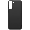 Силиконовый чехол для Samsung Galaxy S21+ TPU 1мм Черный матовый