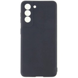 Силиконовый чехол для Samsung Galaxy S21 FE TPU 1мм с защитой камеры Черный