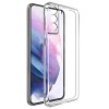 Силиконовый чехол для Samsung Galaxy S21 FE TPU mp 1мм с защитой камеры Прозрачный глянцевый