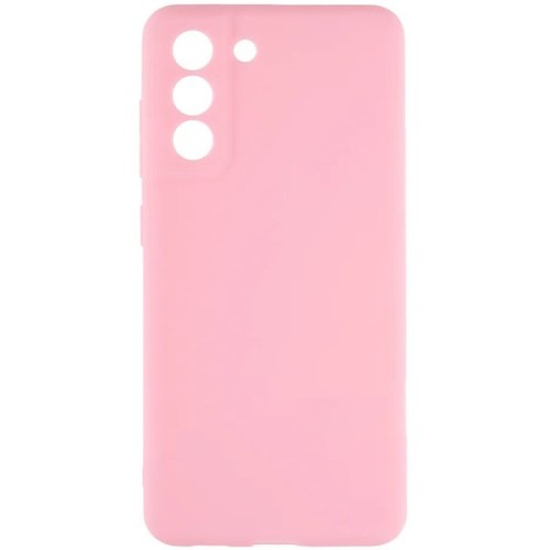 Силиконовый чехол для Samsung Galaxy S21 FE Soft Matte с защитой камеры Розовый