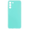 Силиконовый чехол для Samsung Galaxy S21 FE Soft Matte с защитой камеры Бирюзовый